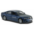 7"x2-1/2"x3" Audi A8 Die Cast Replica Car